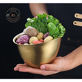 BÁT - TÔ SUS304 DÁNG LOE | Tô Decor Inox không ăn mòn chuyên dụng đựng Salat - Món Trộn - Lẩu Hàn Quốc