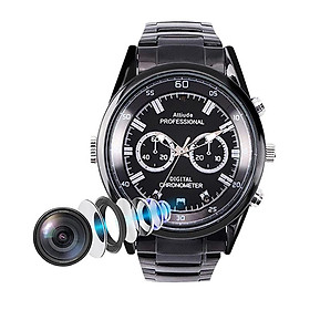 Watch Camera Mini Action DVR Body Camcorder Invisible Night Vision Digital Video Recorders Surveillance Micro Sport Wristwatch Color: T11 Black Color