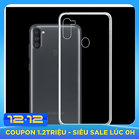 Ốp Lưng Điện Thoại Samsung Galaxy A11 - 01294 - Ốp dẻo trong - Hàng Chính Hãng
