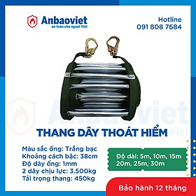 Mua Thang dây thoát hiểm dài 15 mét  ống thép không rỉ - TH58/15M