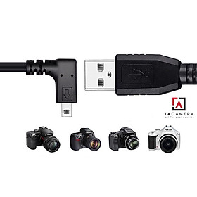Dây Cáp USB 2.0 To Mini-B 8-Pin - Chụp Ảnh Flatlay Bằng Liveview - Dài 5m - Right Angle