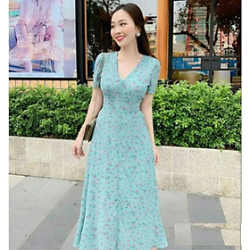 Đầm maxi hoa mùa hè đẹp