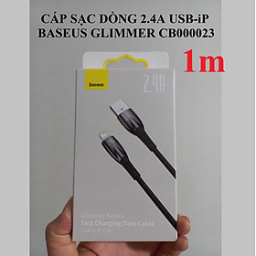 Mua Cáp sạc cho iP dòng sạc 2.4A Usb-iP Baseus Glimmer Series CB000023 _ Hàng chính hãng