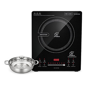 Mua Bếp điện từ đơn Thái Lan OR-DC3508 công suất 3000W Inverter tặng Nồi lẩu Inox 30cm - Hàng chính hãng