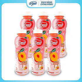 Nước Trái Cây Đào Thạch Dừa A-Dew 450ml - Lốc 6 chai