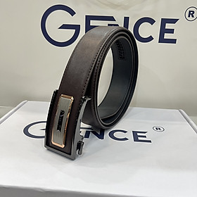 Thắt Lưng Nam Dây Lưng Da GENCE LG66 Chất Liệu Da Bò Cao Cấp Màu Nâu