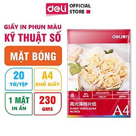 Mua Giấy In Ảnh A4 1 Mặt Bóng (Glossy) 20 Tờ Định Lượng 230Gsm Deli - 11825