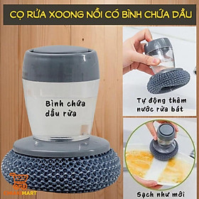 Mua Dụng cụ cọ rửa đa năng  cọ xoong nồi  cọ bếp  cọ rửa bát đĩa có bình chứa tiện lợi