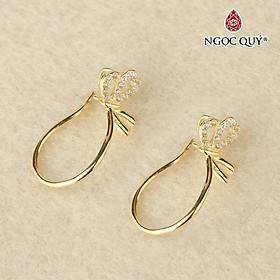 Khoen bạc hình nơ - Ngọc Quý Gemstones