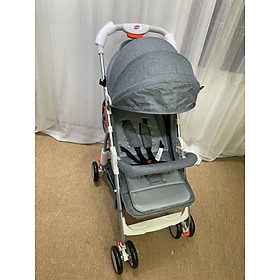Xe đẩy gâp gon cho be Mastela A2 - Xe đây em be khung Aluminum cao cấp siêu nhẹ va bên bao hanh 12 thang - Xám nhạt