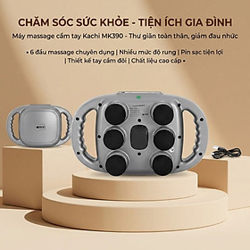 Máy Massage 6 Đầu Rung Kachi MK390 Chạy Pin - Giải Pháp Thư Giãn Tối Ưu Cho Cơ Thể - hàng chính hãng
