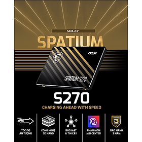 Mua Ổ cứng SSD MSI SPATIUM S270 120GB sata 3 2.5 inch - Hàng chính hãng