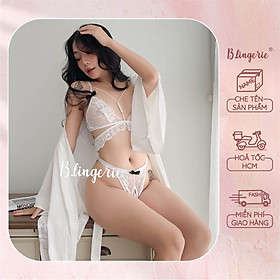 Bộ Đồ Lót Dây Hạt Gợi Cảm (Không kèm tất, áo choàng) - B.Lingerie