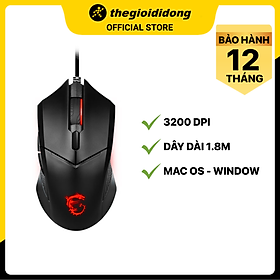 Mua Chuột có dây Gaming MSI Clutch GM08 - Hàng chính hãng - Đen