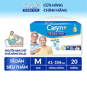 Tã Dán Siêu Thấm Caryn Gói Siêu Lớn M20 (20 Miếng)