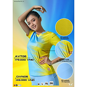 [MUA 1 TẶNG 1] ÁO THỂ THAO NỮ VNAVT06 VINA AUTHENTIC CAO CẤP, CO GIẢN, MỀM MẠI, CHẤT LƯỢNG, THẤM HÚT MỒ HÔI