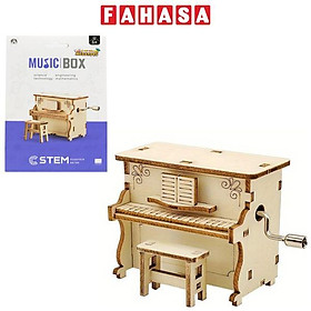 Đồ Chơi Lắp Ráp 3D STEM Bằng Gỗ - Music Box - Đàn Piano - Chuang Huang CH2051