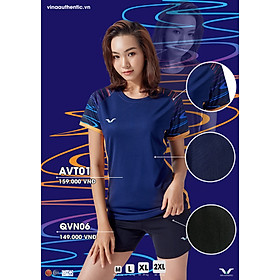 Áo thun nữ thể thao AVT02 Vina Authentic new, chất thun lạnh co giãn, chất đẹp dáng đẹp, áo thể thao nữ