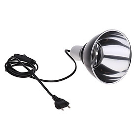 E27 Light Dome Reflector Reptile Bulb Holder Tortoise Lamp Holder EU Plug