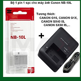 Mua COMBO PIN SẠC THAY THẾ CHO PIN MÁY ẢNH CANON NB-10L