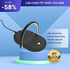 Mua Đế Sạc Không Dây Kết Hợp Đèn Ngủ Đa Chức Năng Sử Dụng
