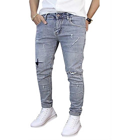 Quần Jean Nam Hạnh Phúc Mài Rài Gốc 29 - Xanh Bạc (Size