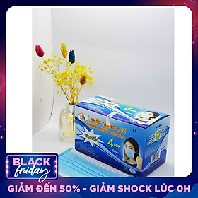 Hộp 50 Cái Khẩu Trang Y Tế 4 Lớp Nam Anh (Xanh)