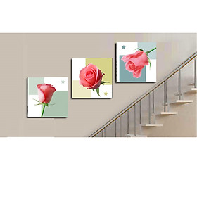 Tranh treo tường, tranh treo Cầu Thang CT06/Gỗ MDF cao cấp phủ kim sa/ Chống ẩm mốc, mối mọt/Bo viền góc tròn