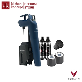 Mua Coravin - Bộ Dụng Cụ Chiết Rượu Timeless Three+ Màu Deep Sea Blue - 8 Món