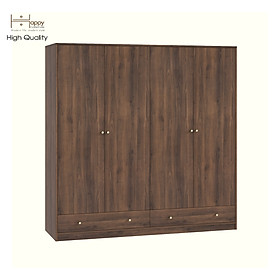 Mua HAPPY FURNITURE   Tủ quần áo 4 cửa mở 2 ngăn kéo - HAPPI  TCM_233   180cm x 54cm x 180cm DxRxC