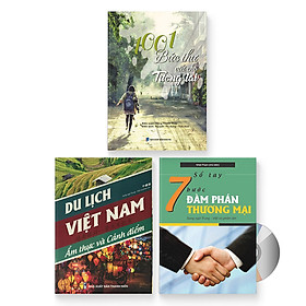 Combo 3 sách: Sách 1001 bức thư viết cho tương lai + Du lịch Việt Nam - Ẩm thực và Cảnh điểm + Sổ tay 7 bước đàm phán thương mại + DVD quà tặng