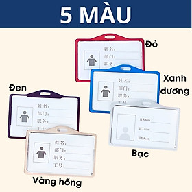 Thẻ đeo bảng tên kim loại ngang cho nhân viên học sinh sinh viên Legaxi