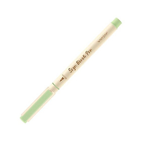 Bút Lông Brush Sign Pen 1 mm - Luyện Calligraphy - Thư Pháp - Writech W827 - Pastel Green