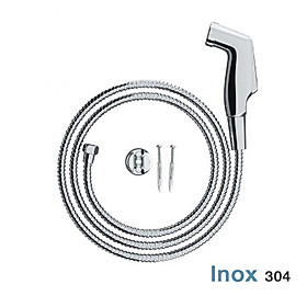 Vòi xịt vệ sinh FLS FV-102M Inox chân đồng mạ crom
