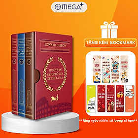 Hình ảnh (Boxset trọn bộ 3 tập – Bìa giả da nghệ thuật, áo ôm) SỰ SUY TÀN VÀ SỤP ĐỔ CỦA ĐẾ CHẾ LA MÃ - Edward Gibbon - Thanh Khê dịch – Omegaplus 