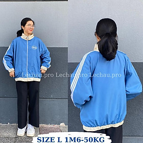 Áo khoác dù nam nữ unisex áo ulzzang Hàn Quốc LEASTREET áo khoác chống nắng street style 2 lớp cao cấp - MAR Biển L < 65kg