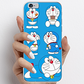 Ốp lưng cho iPhone 6, iPhone 6 Plus nhựa TPU mẫu Doraemon ham ăn