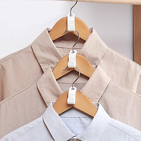 10 Đầu nối móc treo quần áo xếp tầng bằng nhựa đa năng, tiết kiệm diện tích không gian giúp tủ đồ luôn gọn gàng