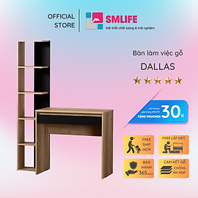 Mua Bàn làm việc  bàn học gỗ hiện đại SMLIFE Dallas | Gỗ MDF dày 17mm chống ẩm | D115xR42xC152cm