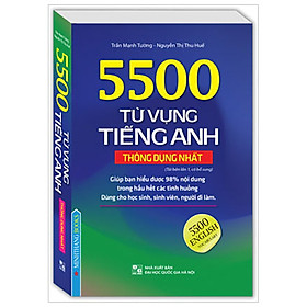 Sách 5500 Từ Vựng Tiếng Anh Thông Dụng Nhất (Tái Bản Lần 1)