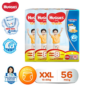 Combo 3 tã quần Huggies Pants Super Jumbo XXL56SG