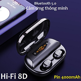 Mua Tai Nghe Bluetooth 5.0 True Wireless Vinetteam V11 Điều Khiển Cảm Ứng Hỗ Trợ Nghe Đơn Hoặc Đôi 2 Bên Tai Với Micro HD Chống Ồn Kiêm Sạc Dự Phòng – Hàng Chính Hãng
