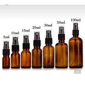 Mua LỌ CHIẾT THỦY TINH NÂU CÁC CỠ 5ML-100ML