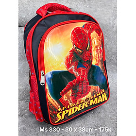 Balo in họa tiết siêu nhân spider man và Superman cho bé đi học
