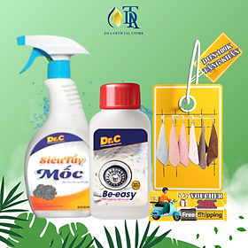 Combo Bột Thông Cống Cực Mạnh,Tẩy Lồng Máy Giặt,Thông Bồn Cầu Be-easy+Tẩy Mốc Quần Áo,Tẩy Mốc Tường,Tẩy Mốc Gioăng Cao Su Máy Giặt Dr.C