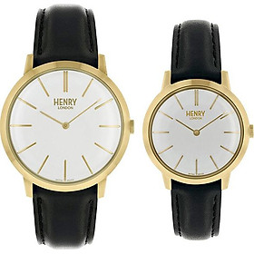 Đồng Hồ Đôi Dây Da Henry London HL40-S-0238 - HL34-S-0214 Iconic