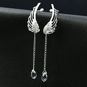 Bông tai khuyên tai cánh thiên thần giọt lệ phong cách cổ trang nổi bật