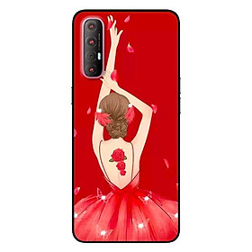 Ốp lưng dành cho Oppo Reno 3 Pro mẫu Cô Gái Múa