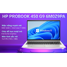 Mua Laptop HP Probook 450 G9 (6M0Z9PA) i7-1255U|16GB|512GB|15.6FHD|Intel Iris Xe|W11SL - Hàng Chính Hãng