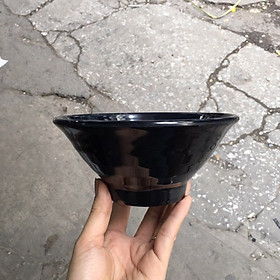 Tô bát đựng mì bún phở phong cách Hàn Quốc mẫu đen bóng